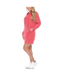 White Mark Women's Hoodie Sweatshirt Dress