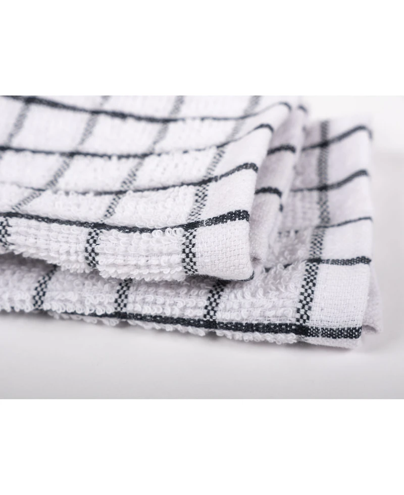 Checkered Terry Dishcloth, Set of 6