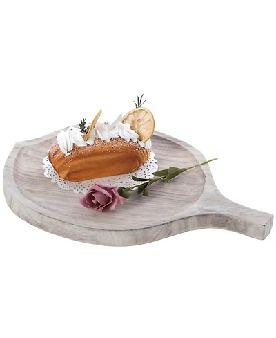 Wooden Leaf Shape Serving Tray Display Platter