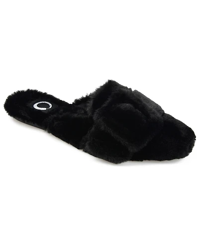 Journee Collection Women's Faux Fur Eara Slipper