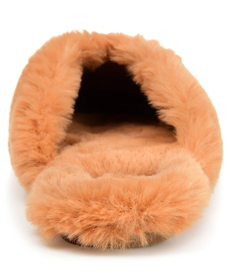 Journee Collection Women's Sundown Faux Fur Slipper