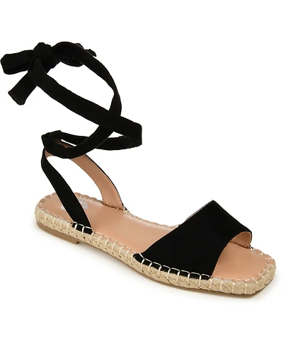 Journee Collection Women's Emelie Espadrille Flat Sandals