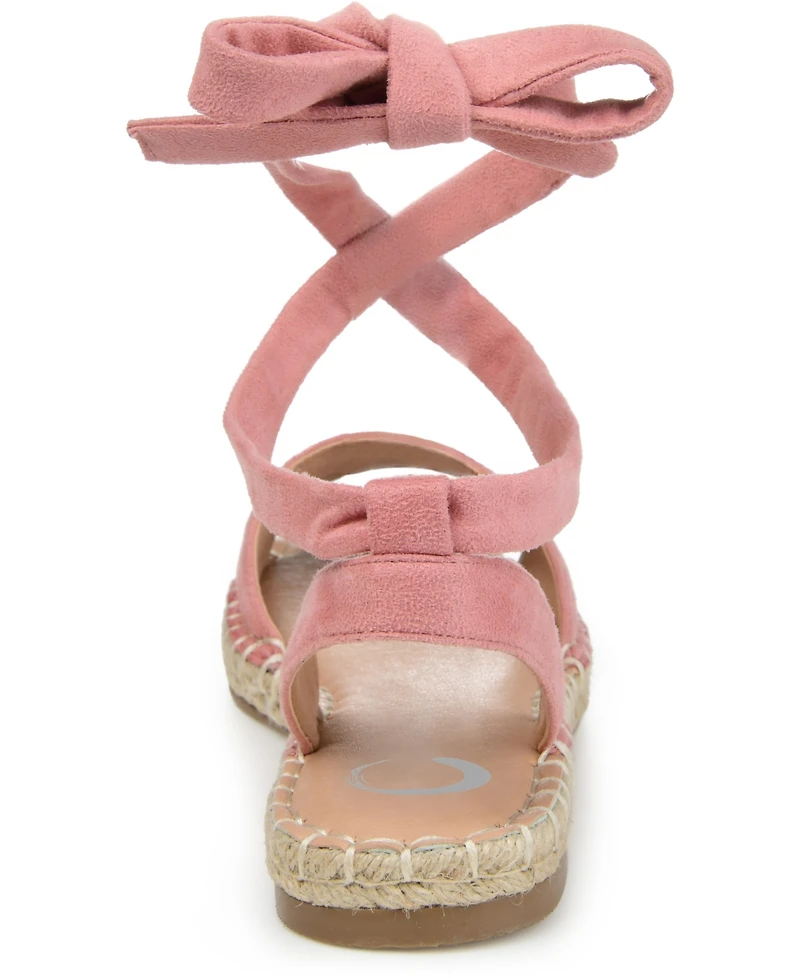 Journee Collection Women's Emelie Espadrille Flat Sandals