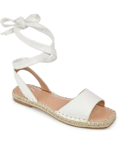 Journee Collection Women's Emelie Espadrille Flat Sandals