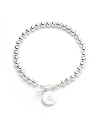 Lauren Ralph Lauren Polished Bead Toggle Bracelet in Sterling Silver