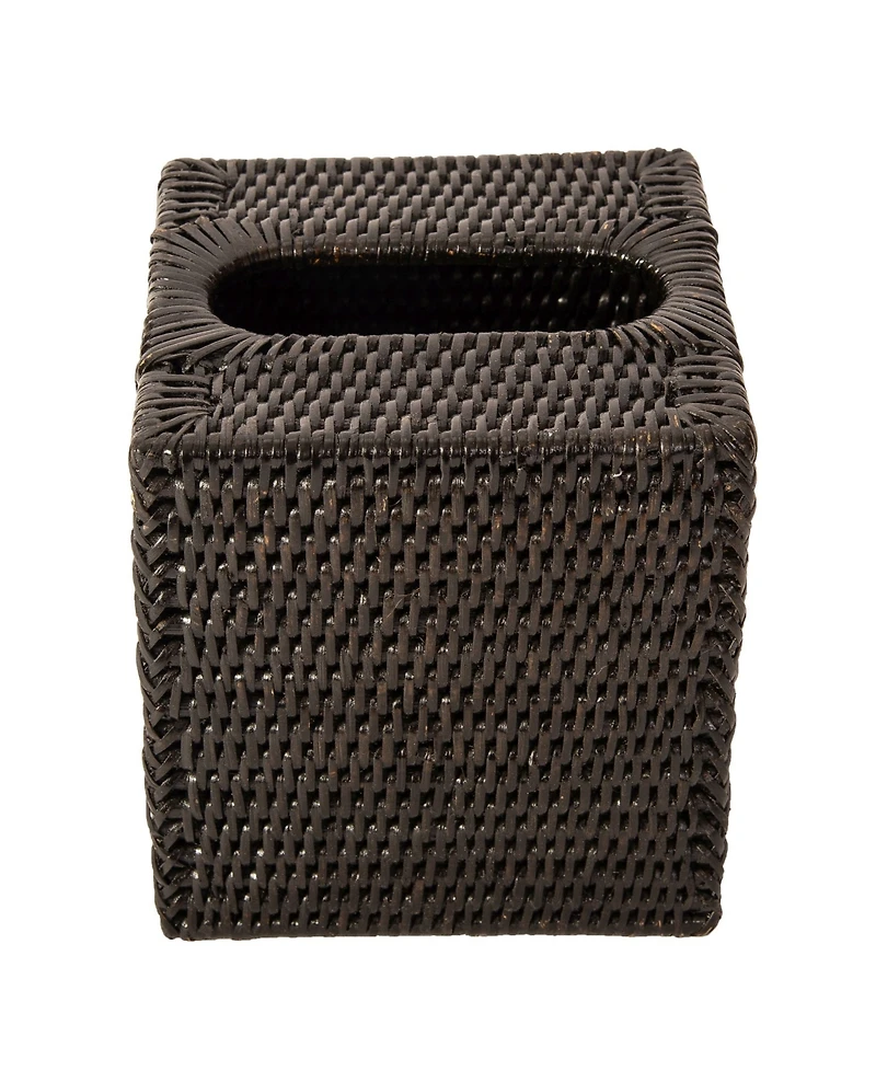 Artifacts Rattan Column Tissue Box Cover