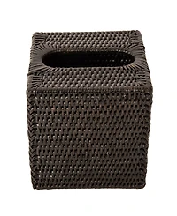 Artifacts Rattan Column Tissue Box Cover