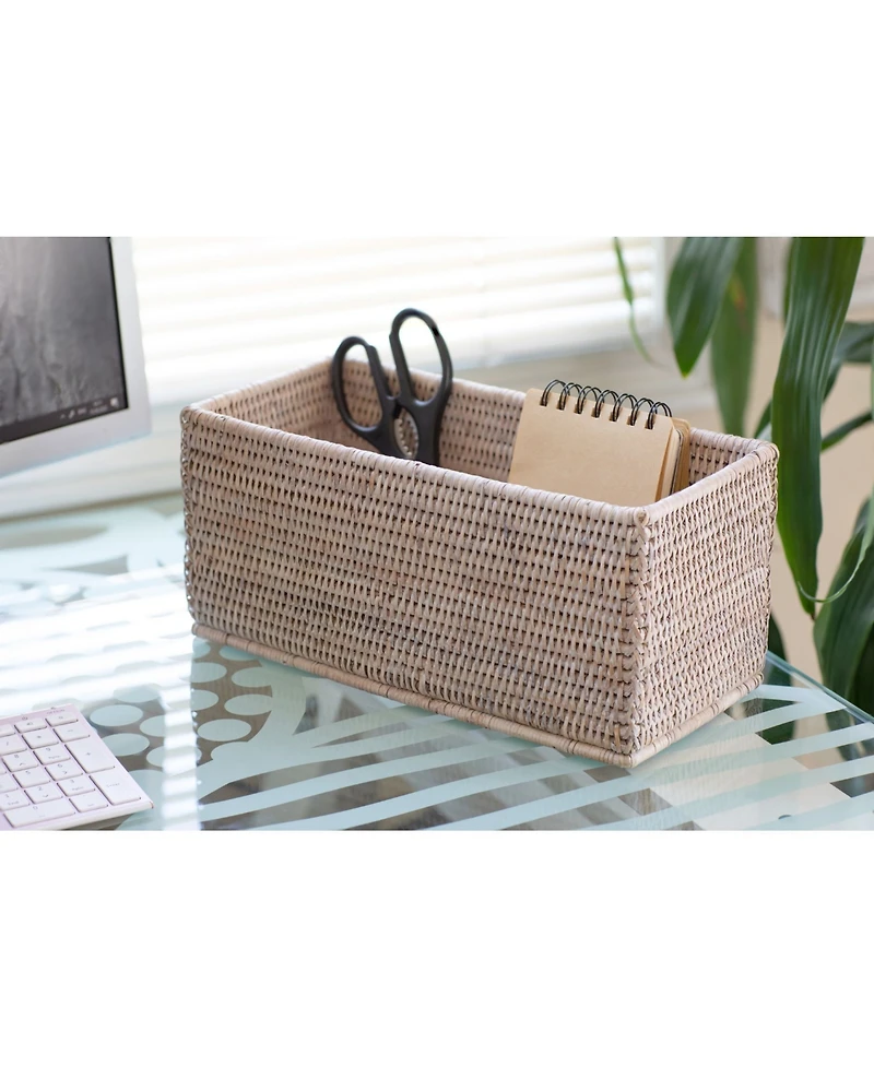 Artifacts Trading Company Artifacts Rattan Rectangular Everything Basket