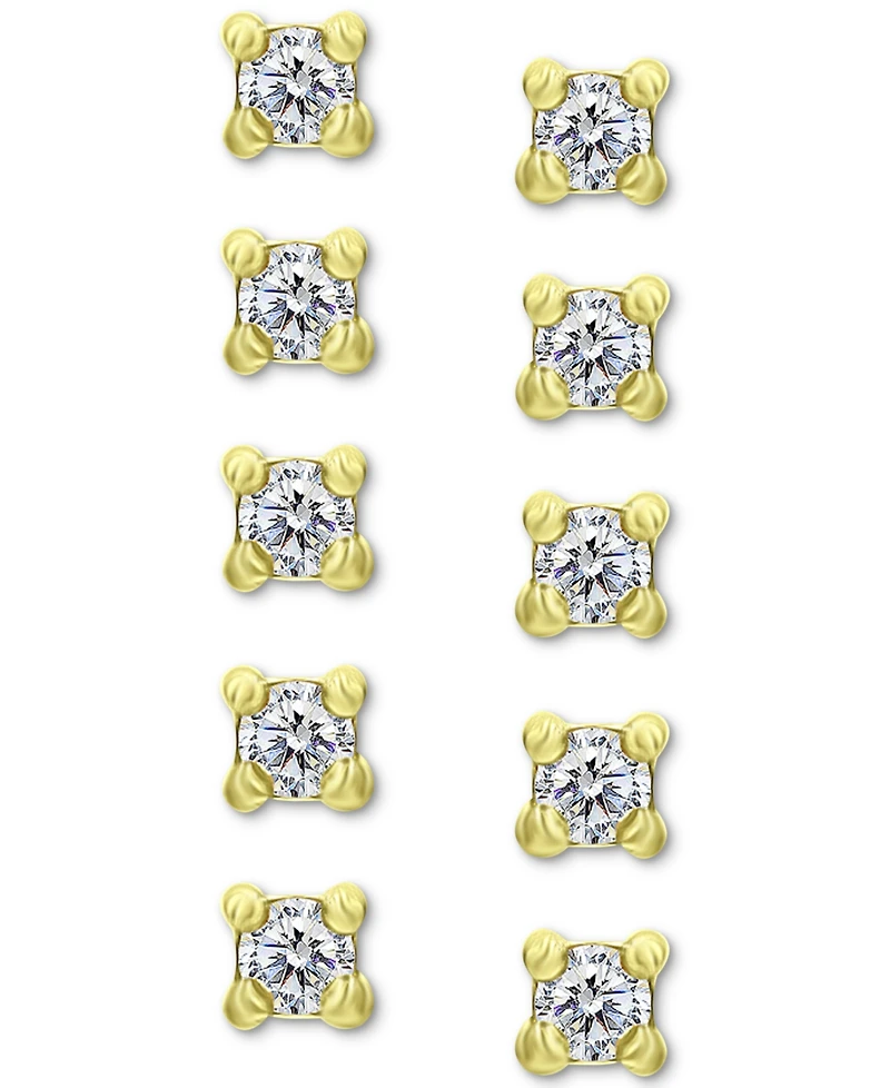 Giani Bernini 5-Pc. Set Cubic Zirconia Stud Earrings, Created for Macy's