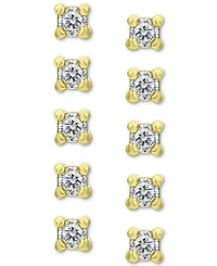 Giani Bernini 5-Pc. Set Cubic Zirconia Stud Earrings, Created for Macy's