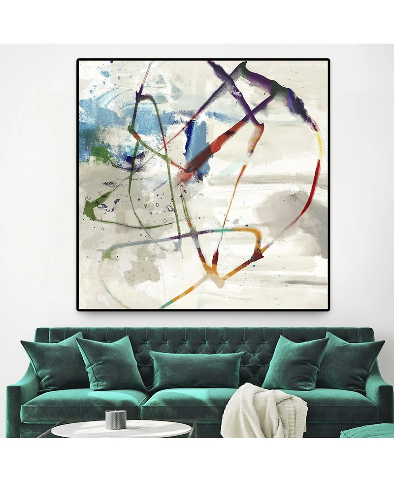 Giant Art Playful Intent Ii Oversized Framed Canvas, 45" x 45"