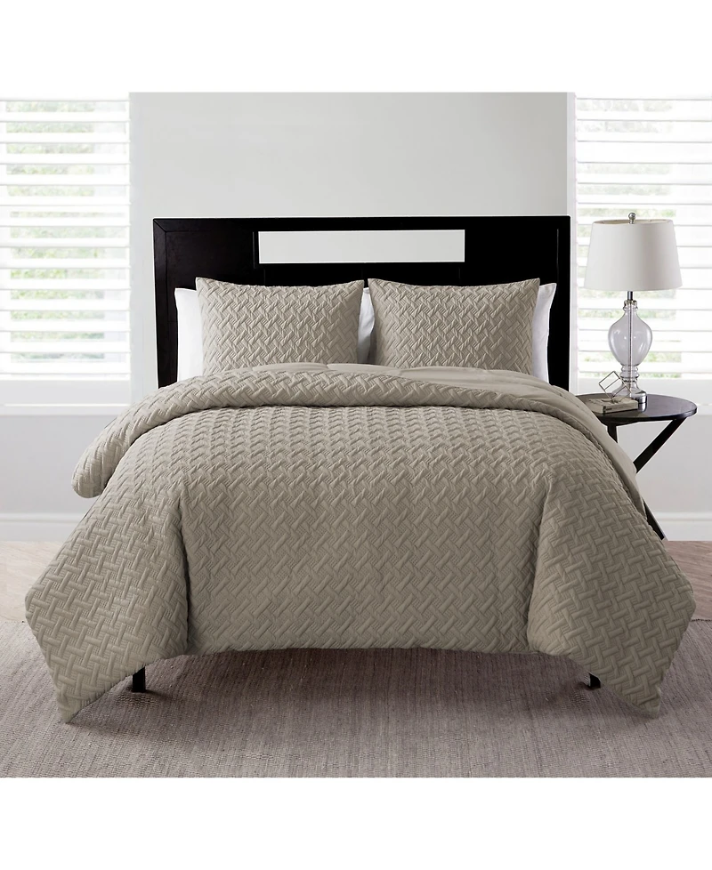 Vcny Home Nina Embossed Comforter Set, Twin Xl