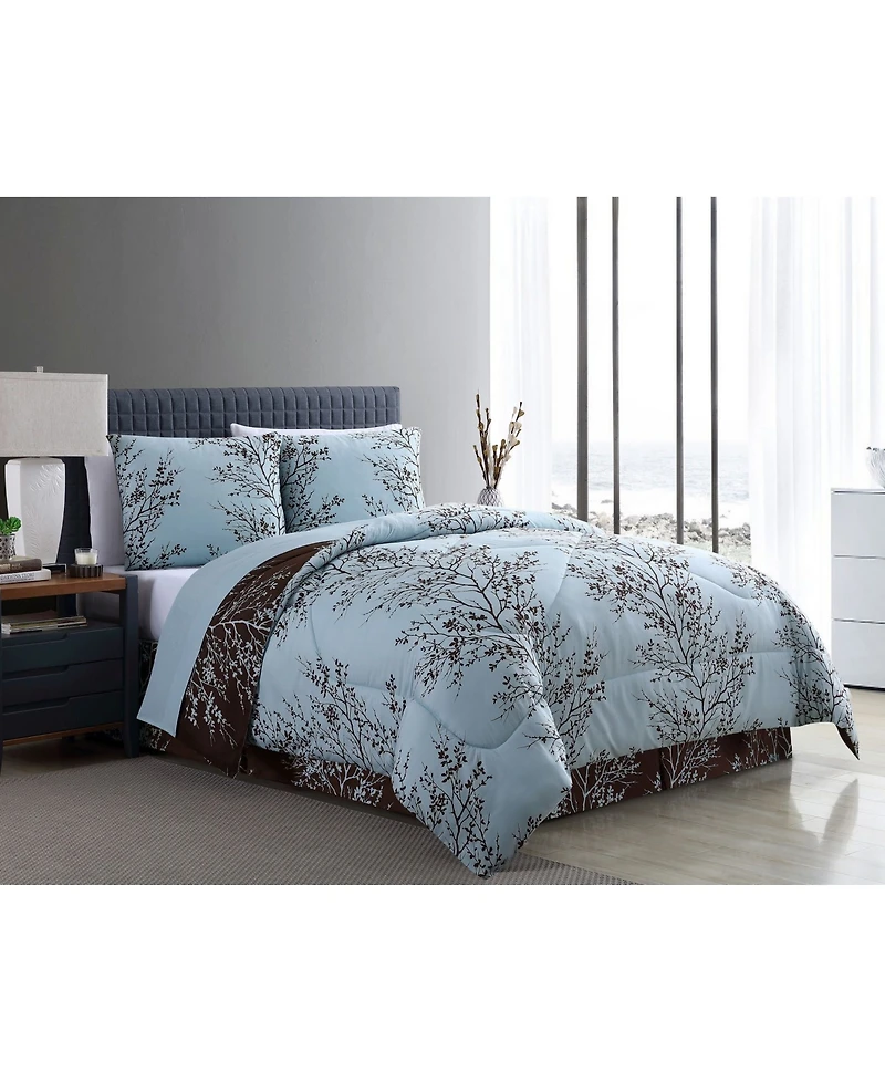 Vcny Home Leaf 8-Pc. Comforter Set