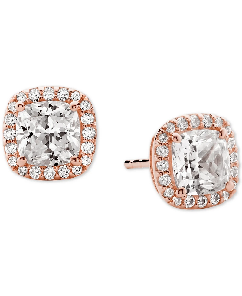 Michael Kors Cushion Cut Halo Stud Earrings