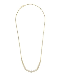 Diamond Graduated Cluster Statement Necklace (2 ct. t.w.) in 14k White Gold or 14k Yellow Gold, 17" + 2" extender