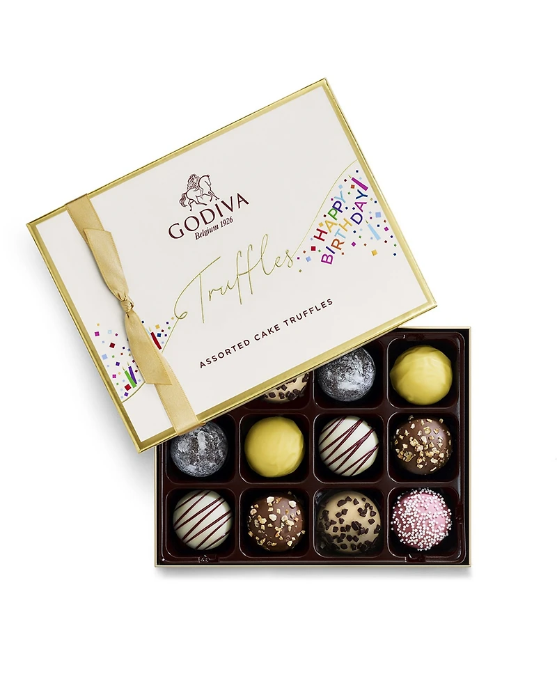Godiva Happy Birthday Truffle Gift Box, 12 Pieces