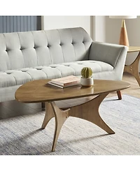 Ink+Ivy Blaze Triangle Wood Coffee Table