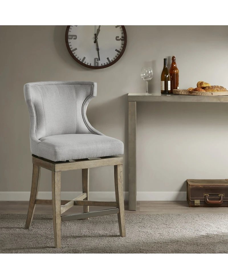 Madison Park Carson 25.25" High Counter Stool with Swivel Seat