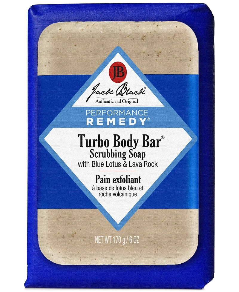Jack Black Turbo Body Bar Scrubbing Soap, 6 oz.