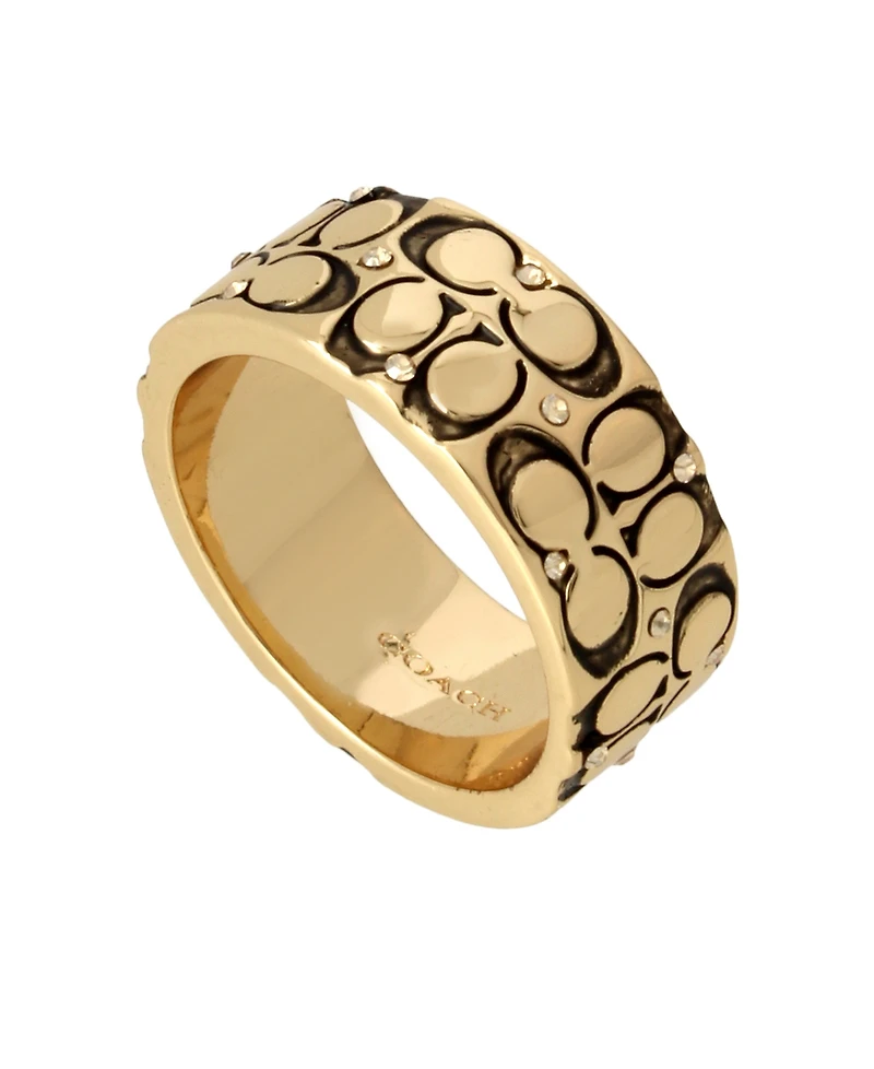 Coach Quilted C Band Ring
