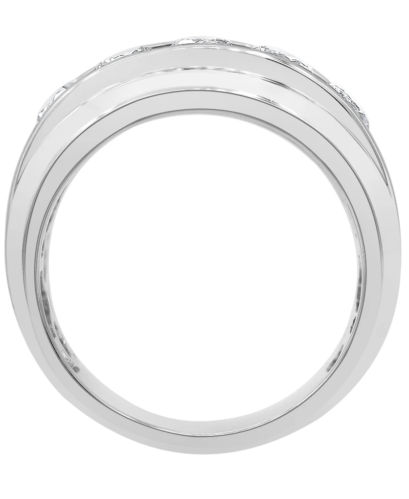 Men's Diamond Channel-Set Ring (2 ct. t.w.) 10k Yellow, White or Rose Gold