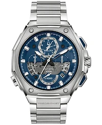 Bulova Men's Chronograph Precisionist X Stainless Steel Bracelet Watch 44.5mm