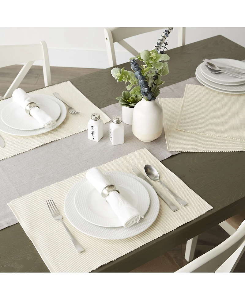 Design Imports Ribbed Placemat, Set of 6