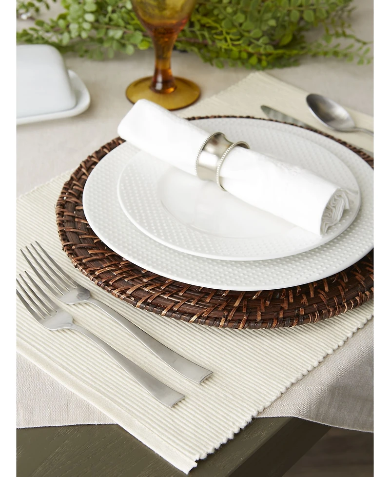 Design Imports Ribbed Placemat, Set of 6