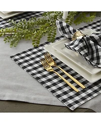 Design Imports Reversible Gingham - Buffalo Check Placemat Set