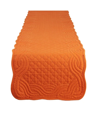 Design Imports Spice Quilted Farmhouse Table Runner