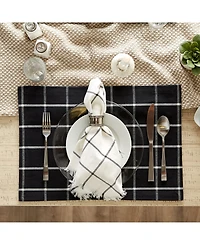 Design Imports Check Placemat, Set of 6