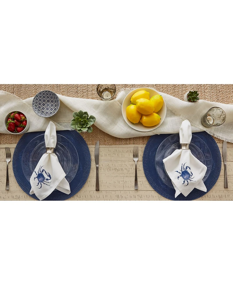 Design Imports Crab Printed Napkin, Set of 6