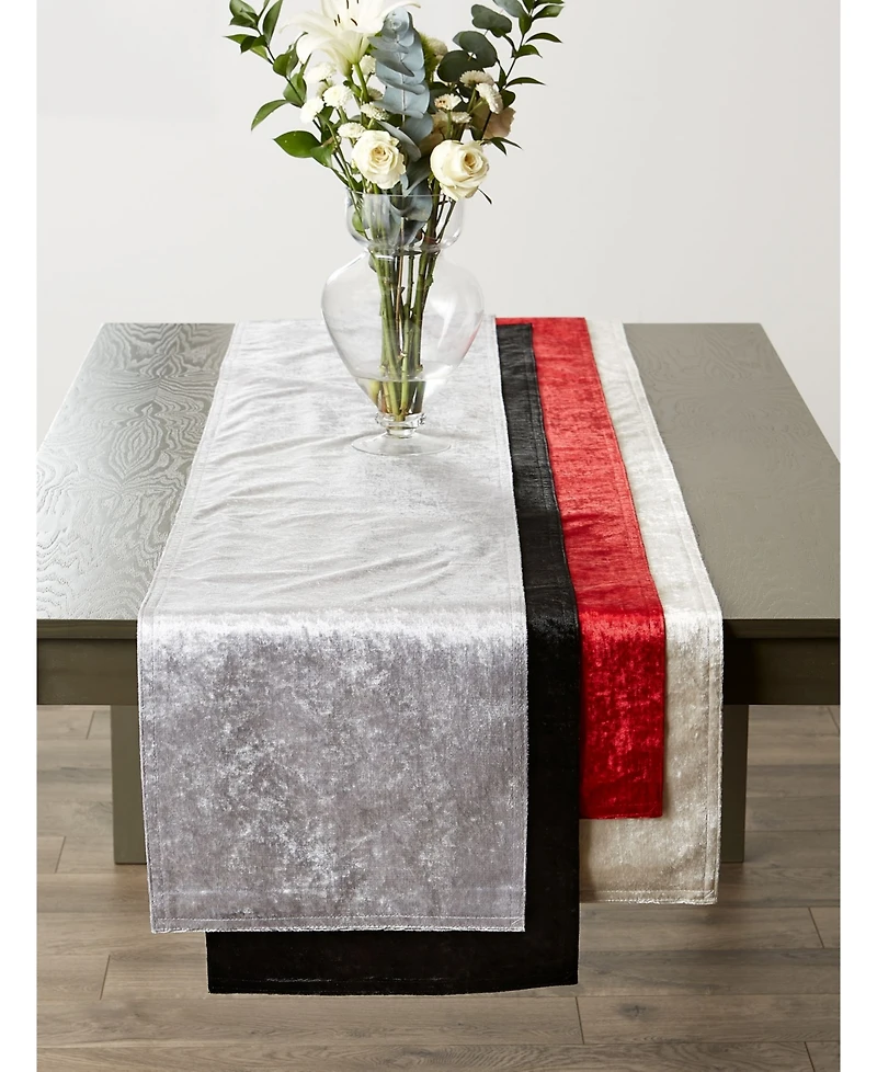 Design Imports Velvet Table Runner