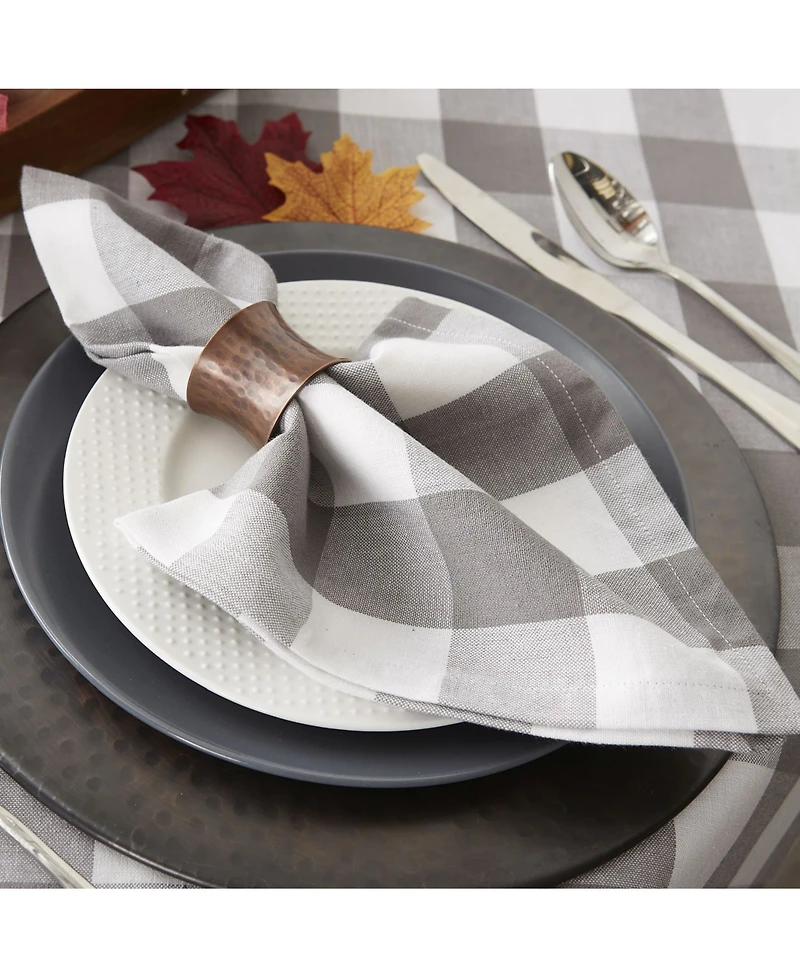 Design Imports Buffalo Check Napkin, Set of 6