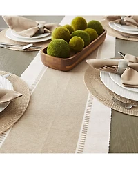 Design Imports Dobby Stripe Table Runner, 13" x 108"