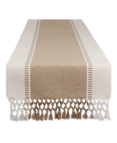 Design Imports Dobby Stripe Table Runner