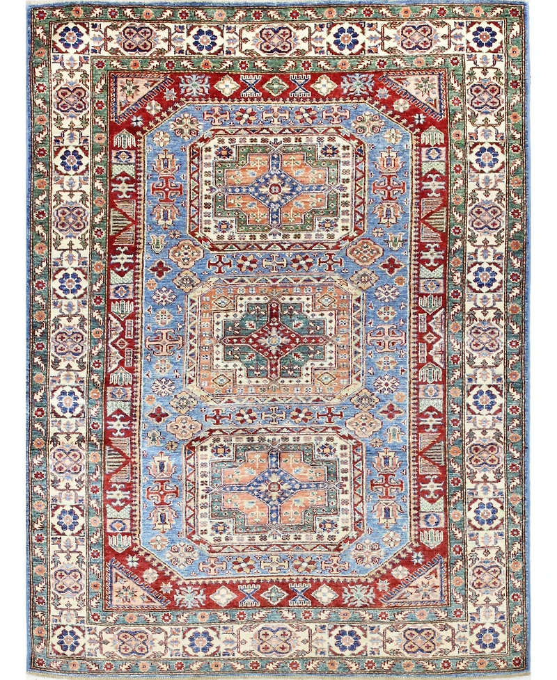 Bashian One of a Kind Fine Kazak 4'9" x 6'9" Area Rug