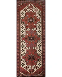 Bashian One of a Kind Hamadan 3'8" x 10'1" Runner Area Rug