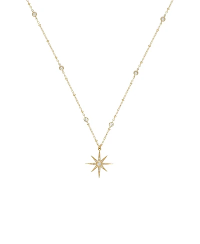 Ettika Crystal Chain Star Necklace