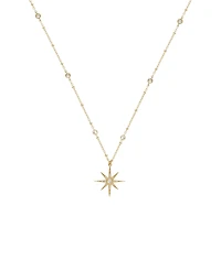 Ettika Crystal Chain Star Necklace