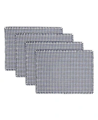 Town & Country Living Gingham Fringe Placemat Set 4-Pack 13"x18"