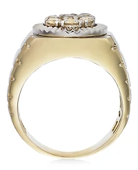Men's Diamond Two-Tone Ring 10k Gold (1 ct. t.w.)