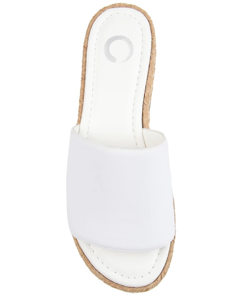 Journee Collection Women's Rosey Espadrille Platform Wedge Sandals