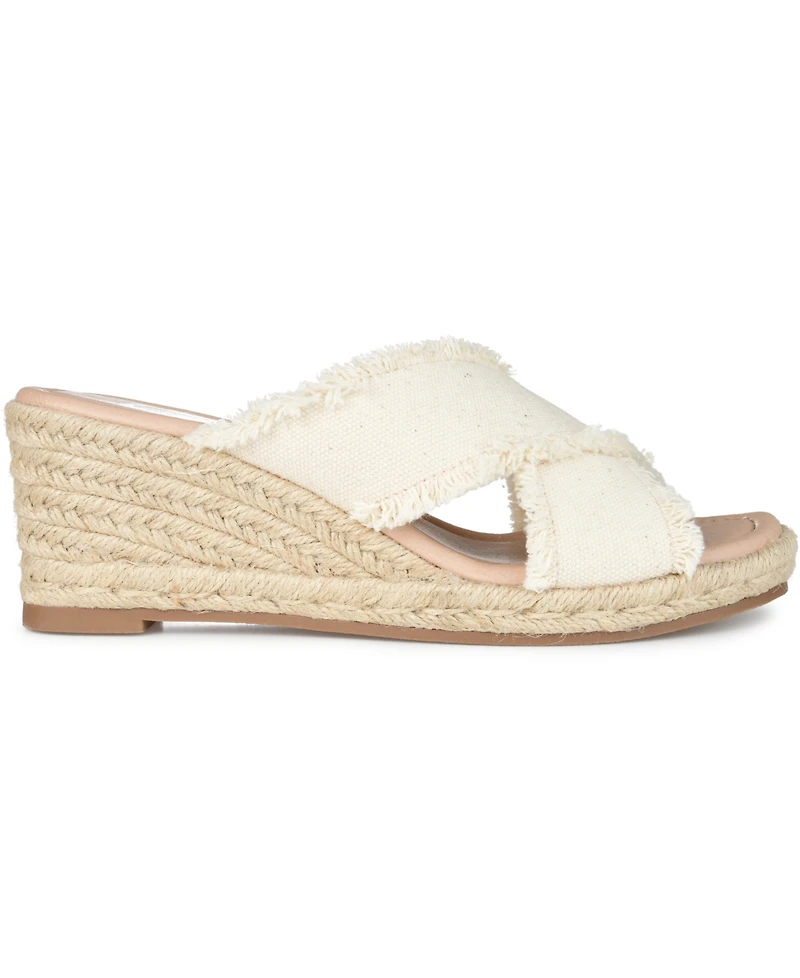 Journee Collection Women's Shanni Espadrille Wedge Sandals