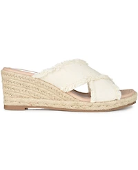 Journee Collection Women's Shanni Espadrille Wedge Sandals