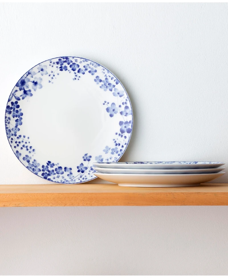 Noritake Bloomington Road 10.5" Set of 4 Dinner Plates, Service for