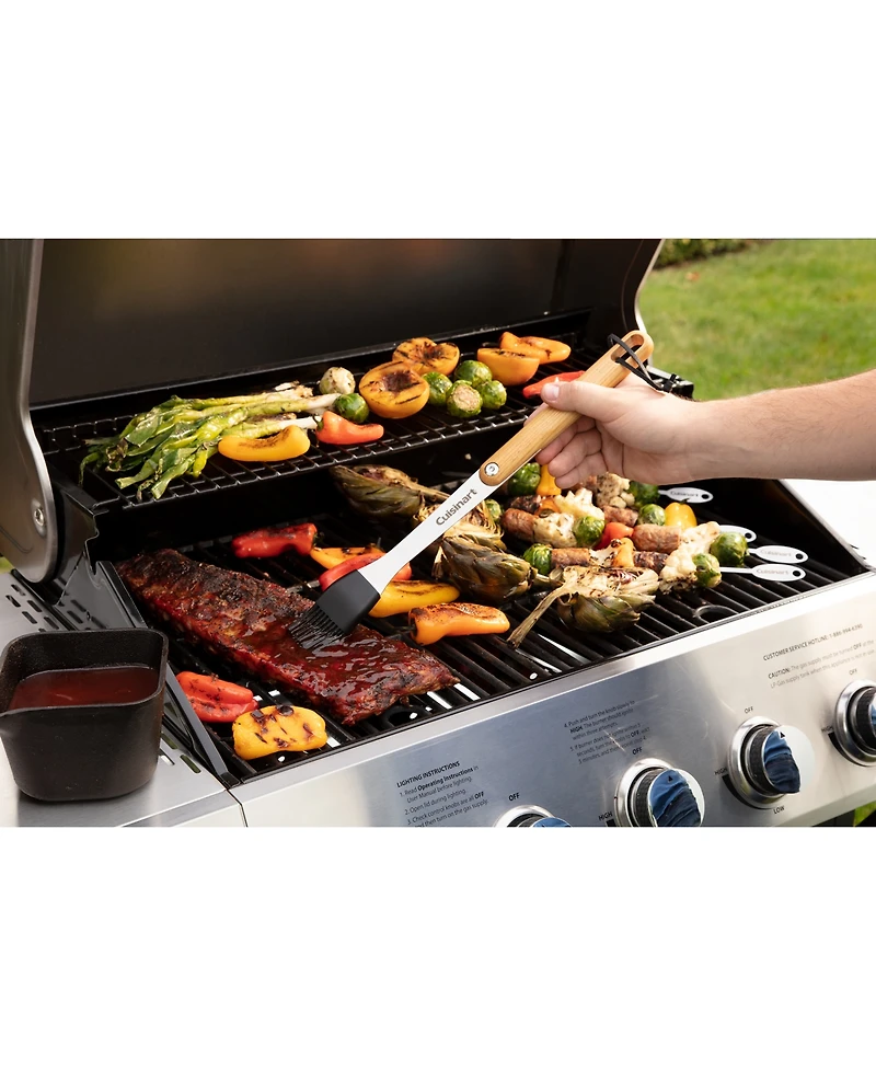 Cuisinart 4-Piece Ash Wood Grill Tool Set