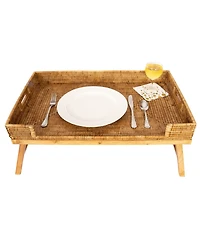 Artifacts Trading Company Rattan Breakfast Tray/Table