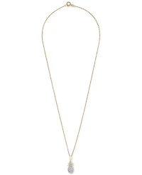 Wrapped Diamond Pineapple 18" Pendant Necklace (1/10 ct. t.w.) in 10k Gold