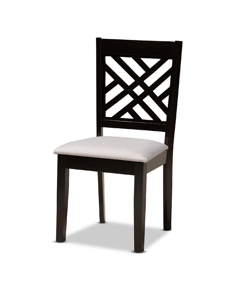 Lilly Modern and Contemporary Fabric Upholstered 5 Piece Dining Set